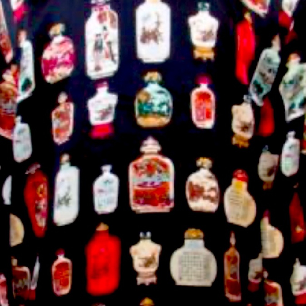 Grace Chuang New Tork 100% Silk Rare Vintage Button Up Snuff Bottle Blouse